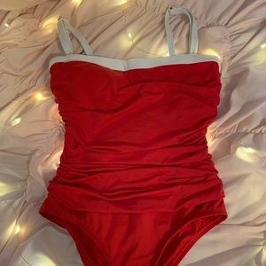 Liz Claiborne, Red one piece swimsuit